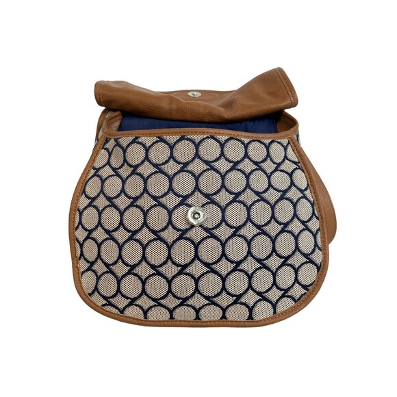 Nine West Women's Crossbody Blue and Tan Meduim Shoulder Bag - Picture 6 of 14